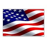 CafePress US Flag Postcards (Package of 8), 6"x4" Glossy Print Note Card