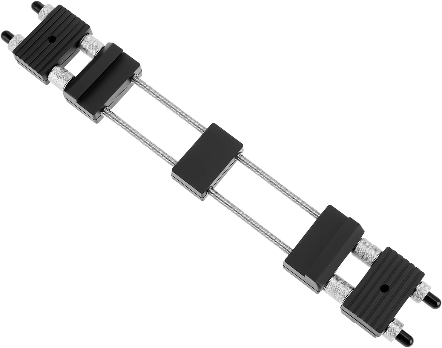 QWORK Adjustable Stainless Steel Sink Bridge Whetstone Holder - Anti-Slip Sharpening Stone Grinder with Fit Range of 3-1/4" to 14-1/4"