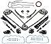 5.4 Camshaft Lifters Rocker Arms w/Timing Chain Kit, Left & Right Cam Fit for 2005-2010 Ford F150/F350/Expedition, Lincoln Navigator 5.4L 3V 5L1Z6250AA 5L1Z6250BB