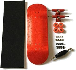 ND Red 32MM Basic Complete Wooden Fingerboard Finger Skateboard Bearings Nuts Foam Tape