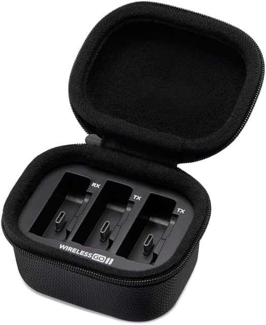 RØDE Charge Case - Pokrowiec do ładowania Wireless GO II, z dwoma pełnymi naładowaniami, wytrzymałą obudową i systemem na zamek