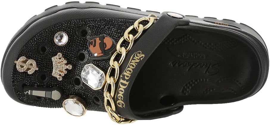 Skechers レディース スヌープドッグ:アーチフィット 足跡-ローリングNゴールドクロッグ