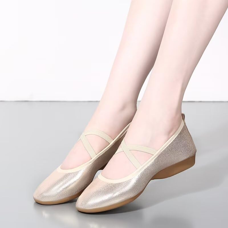 Women Low Heel Fashion Dance Shoes for Walking Yoga Ballet Exercise4