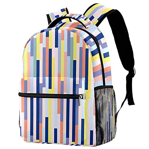 Sac à dos d'écolier ailes d'ange multicolore pour style décontracté au lycée
