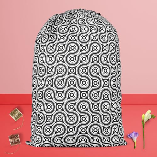 Image of ArtzFolio Infinite Line | Reusable Sack Bag | Bag for Gym, Storage, Vegetable & Travel