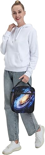 Miniatura 8 de Lonchera Galaxy con aislamiento térmico para niños, niñas, niños y mujeres, contenedores reutilizables para mujeres y hombres, bolsa de almuerzo