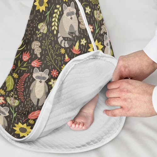 Image of vvfelixl Bright Funny Dinosaurs Baby Sleeping Bag Sleep Sack,Baby Wearable Blanket Sleep Suit for 0-6 Months