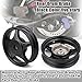 Minho MT2.15x10 Steel Rear Drum Brake Wheel Hub 10 Inch Compatible with Chinese GY6 50cc 4-stroke Engine Scooter Mopeds Taotao 50cc Sunl 50cc,Black Finish,5-spoke Wheel Rim