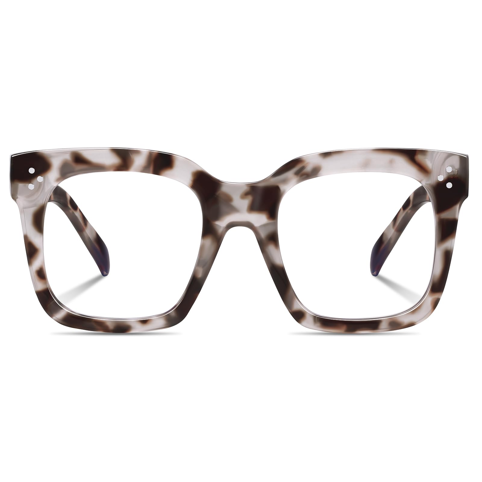 YMRFW Ovresized Blue Light Blocking Glasses for Women Men Square Computer TV Eyeglasses