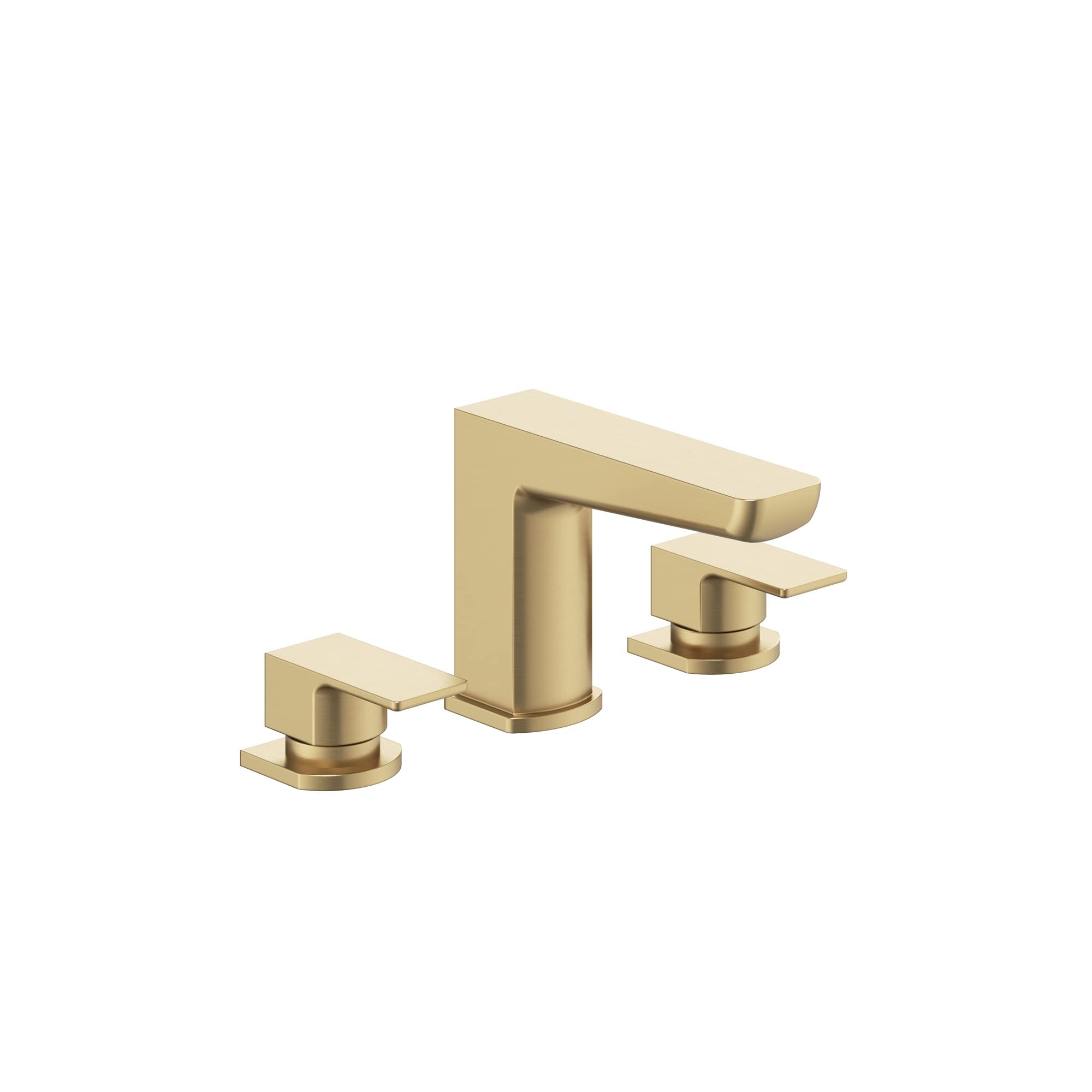 Go Bathrooms Brushed Gold Dara Deck Mounted Bath Filler Tap | 3 Hole Bath Filler Tap | Bathroom Tap