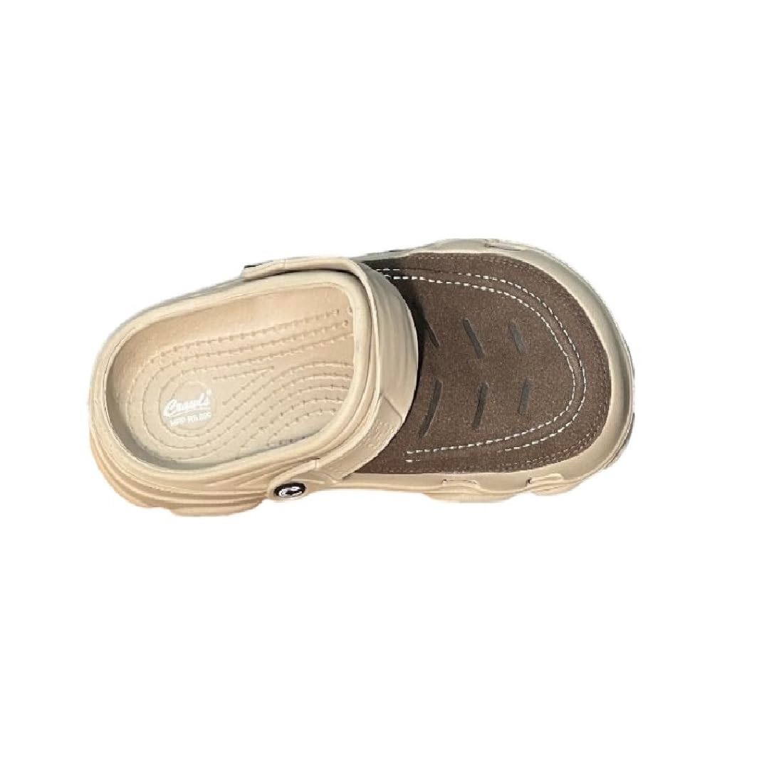 CRAWLS Clogs for Men - Cream (2024V_Cream) | Size 8 - UK/Indian | Stylish, Anti-Skid, Durable & Water Resistant (B0DCK59LPN) Amazon Price History, Amazon Price Tracker