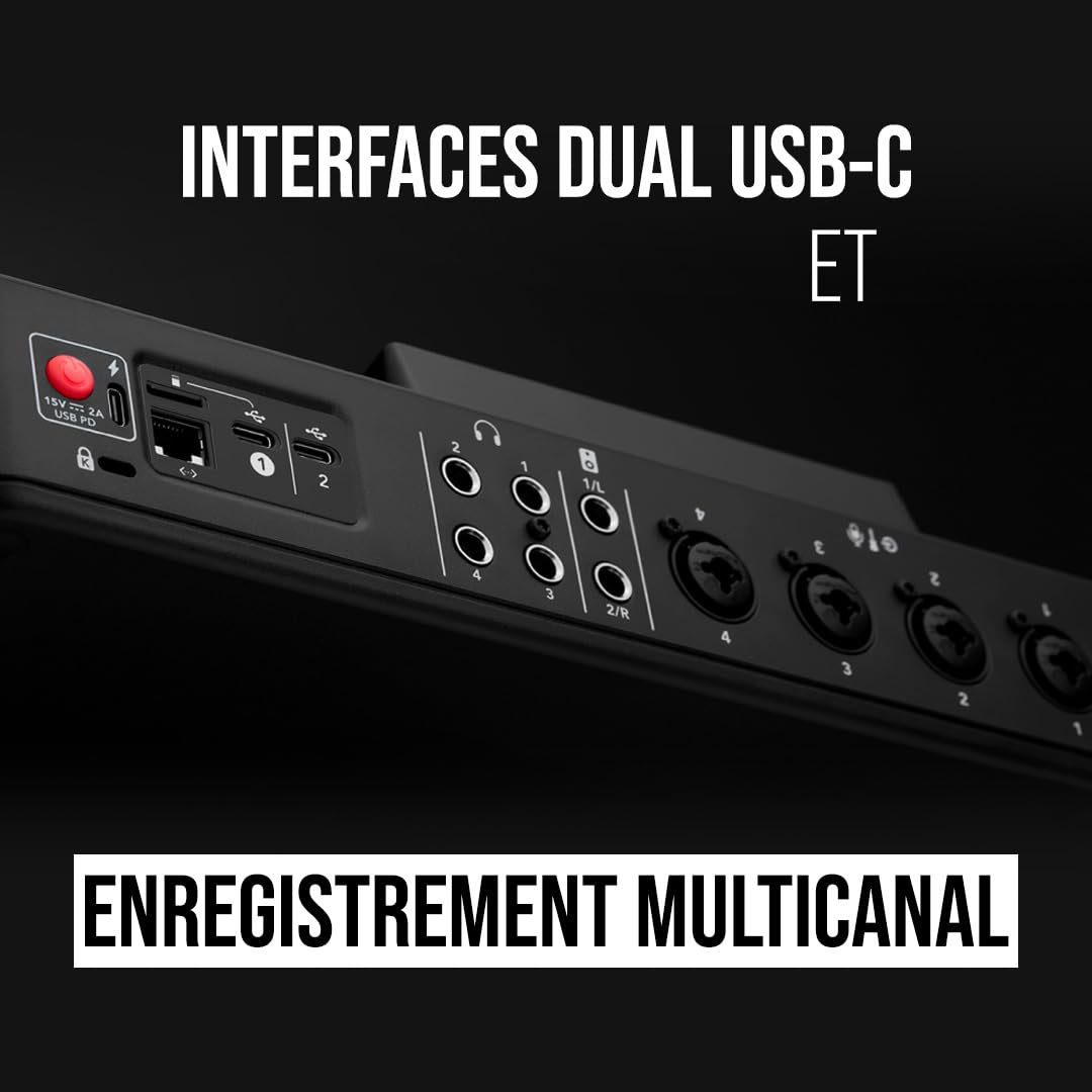 RØDE RØDECaster Pro II Console Production Audio Tout-en-Un, Bluetooth et Double USB-C, pour podcast, streaming, production musicale et création de contenu (Noir)