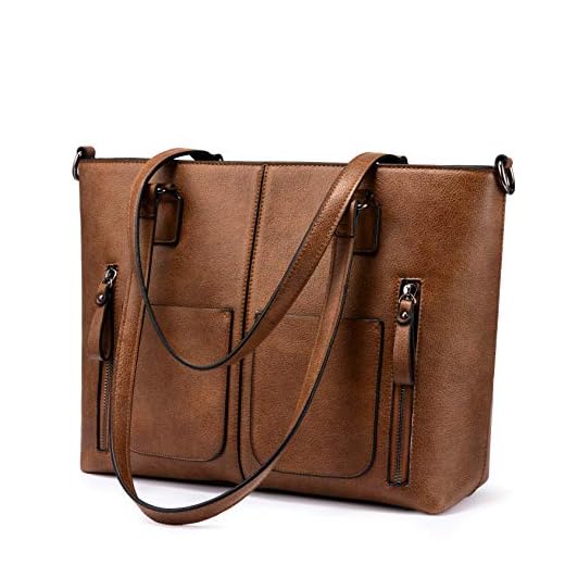 LOVEVOOK Large Shoulder Bag for Women Faux Leather Purse Work Bags with Multi-Pockets Designer Handbag