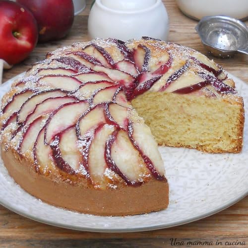 Torta 5 minuti alle pesche bianche