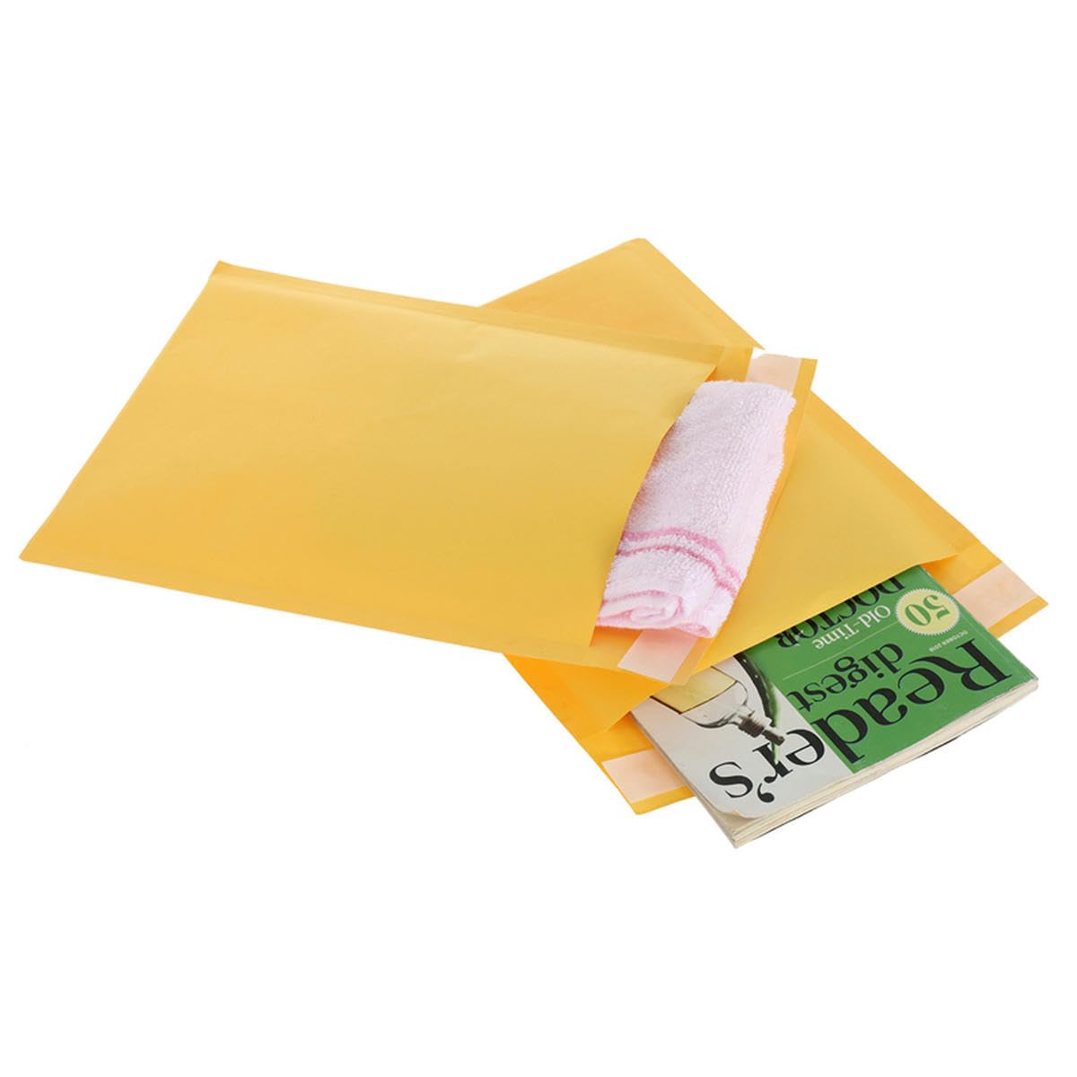 50 sztuk/partia Kraft Paper Bubble Mailers Koperty Torby Wyściełana koperta wysyłkowa z bąbelkową torbą pocztową Torba do pakowania