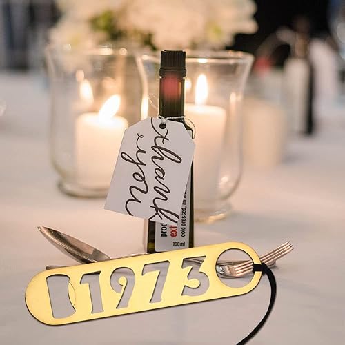 Miniatura 5 de Regalos de cumpleaños de 1973 para mujeres, hombres y él, abrebotellas de oro 1973, regalos de cumpleaños 50 para ella, padre, madre, en 1973,