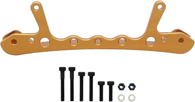 CNC Metal Rear Shock Absorber Mount Crossbar for 1/5 RC Buggy HPI Baja RV KM 5B 5T 5SC RC Car Parts Gold