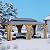 SUNBURY 12'x20' Outdoor Cedar Wood Gazebo, 2-Tier Metal Hardtop Wooden Frame Gazebo for Patio with Privacy Curtains and Mosquito Nettings for Gardens, Lawns, Backyard, Poolside (Log Color Frame)