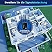 Aenxwa WLAN-Extender-Signalverstärker für bis zu 6.000 m² und 60 Geräte, WLAN Verstärker mit großer Reichweite und Ethernet-Anschluss, Zugangspunkt, 1-Tasten-Einrichtung