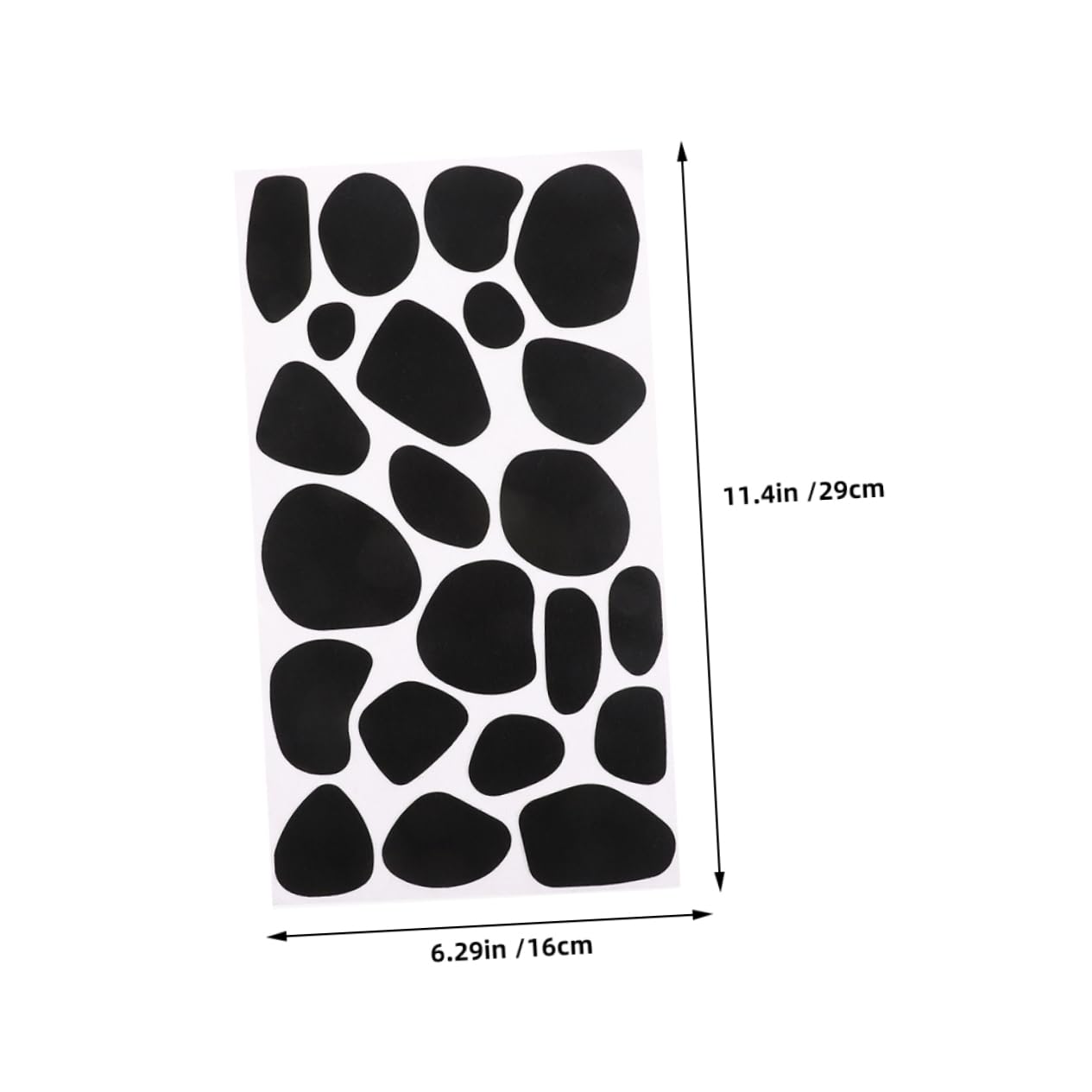 NUOBESTY 10sheets Cow Pattern Self-Adhesive Felt Dots Creative for Crafts Costume Decoration Home Decor and Projects