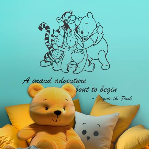 Winnie Pooh & Friends - Vinilo decorativo para habitación de bebé 22" x 18" miniatura 7