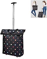 Vista 1 de Bolsa de equipaje con ruedas para compras, carrito portátil plegable, caja de viaje, carrito de compras plegable/carrito plegable (color : B)