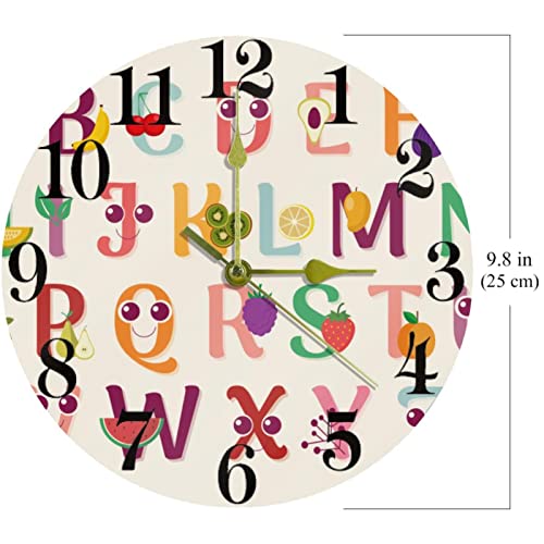Horloge murale silencieuse en forme de fruit pour une concentration optimale - 7