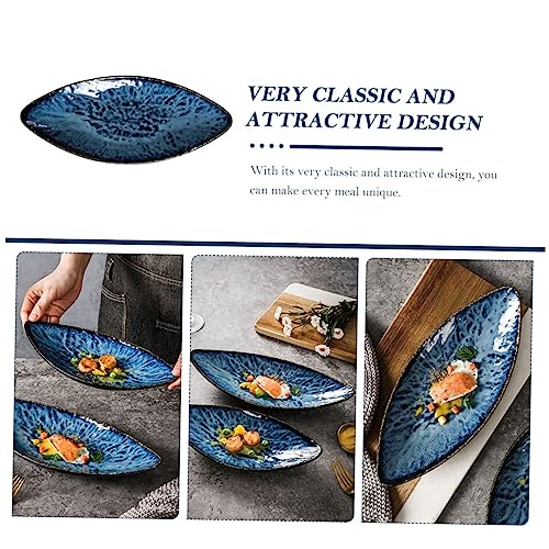 Plato japonés decorativo de cerámica para sushi miniatura 4