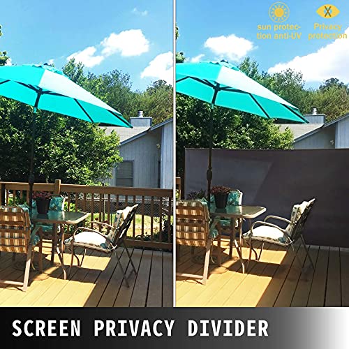 Vevor RETRACTABLE SIDE AWNING 118.5 Retractable Side Awning, Uv 50 118 Inch X 71 Inch Retractable Patio Screen Waterproof, 280 G Thicken Folding Room Divider Wind Screen For Privacy thumb #2