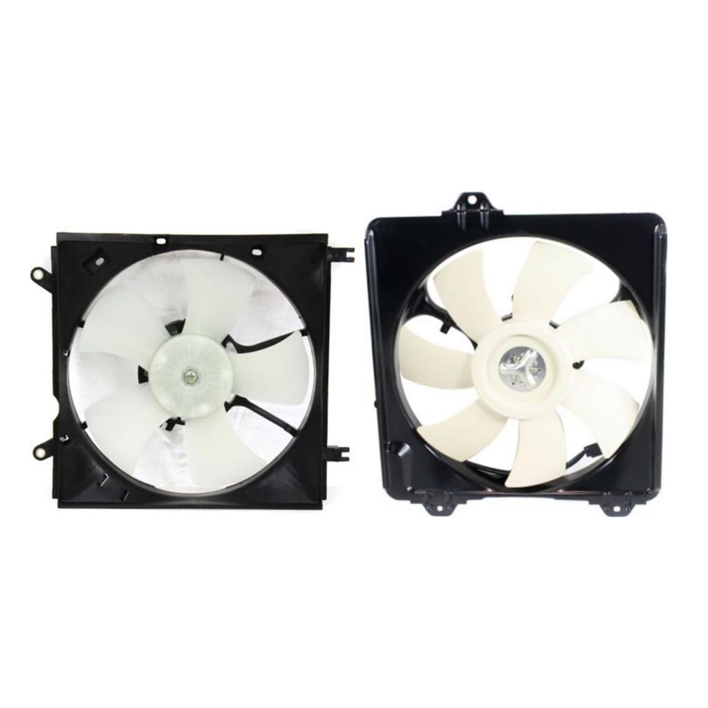 for Toyota RAV4 AC Condenser Fan Assembly 2001 02 03 04 2005 Passenger Side TO3115127 | 16363-28050 | 16361-28070 | 16711-28180