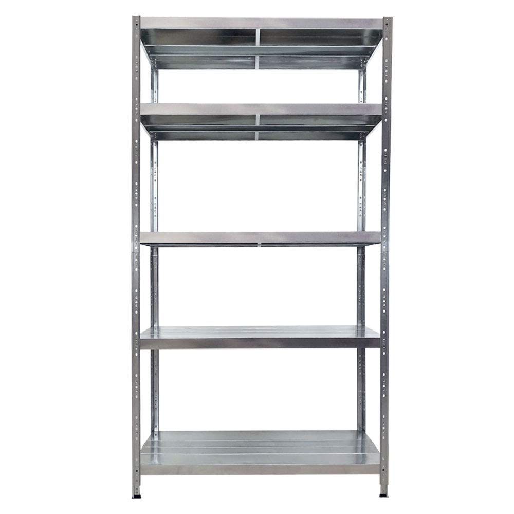 Scaffalatura metallica Maciste - ALTA PORTATA - scaffale in metallo Zincato - 5 Ripiani- Portata 1.300 Kg (120x60x195h)