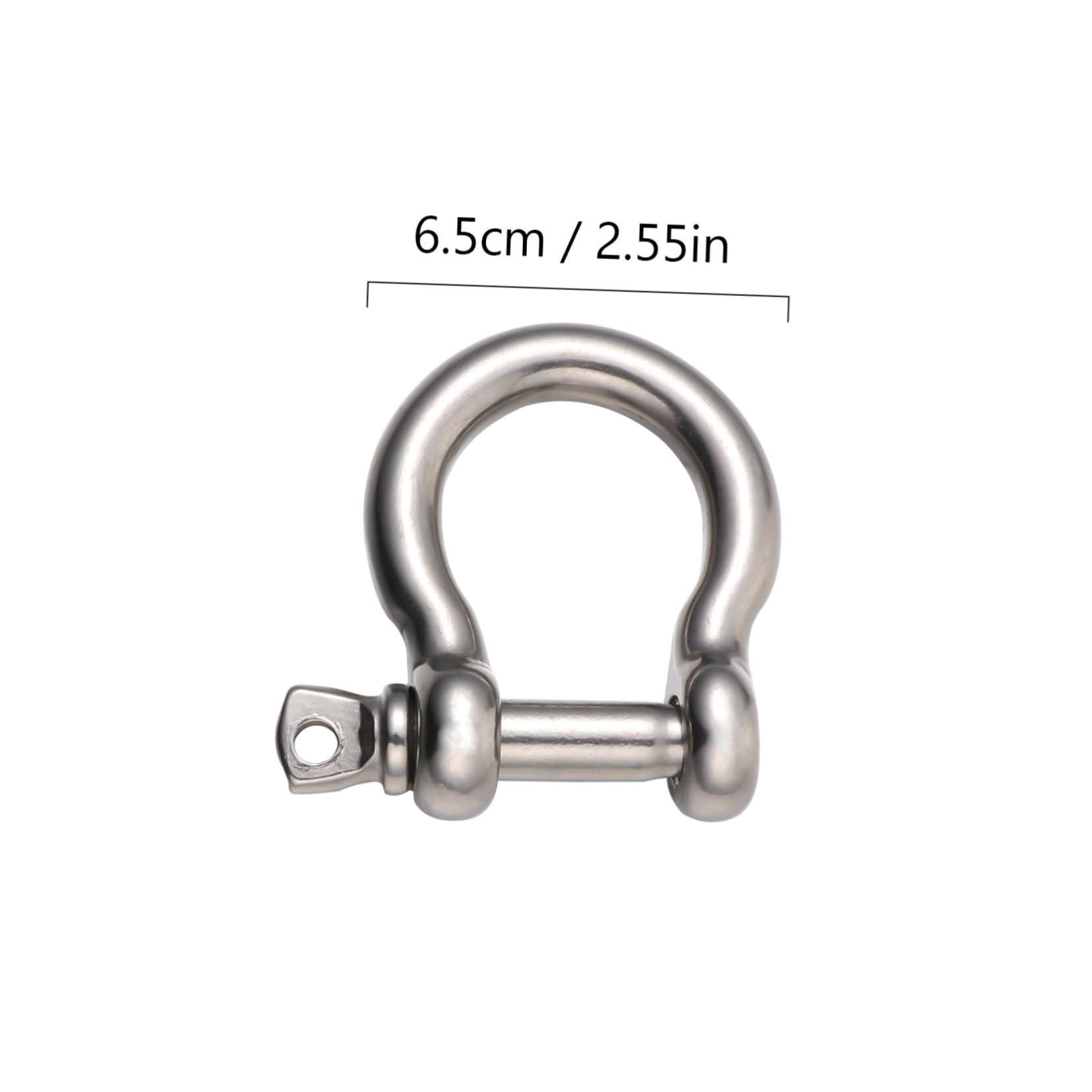 ULTECHNOVO 4pcs Stainless Steel Shackles D-Ring Lifting Shackles Heavy Duty for Towing
