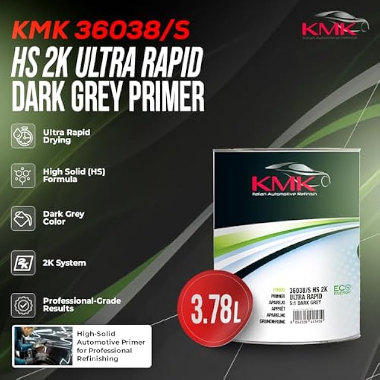 KMK HS 2K 5:1 Ultra Rapid Dark Grey Primer