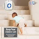 Caregiver Pager Indoor Motion Sensor Alarm Room Bed Alarms and Fall Prevention for Kids Elderly Dementia Patients/Mailbox Alert Device for Home 1Motion Sensor 2Receiver