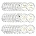 FACHAIBA 24Pcs Faire Ses Badges Personnalisés,60mm Badges Ronds Personnalisables,Badges Transparent en Acrylique avec épingle pour Vêtements Photo Badge Identification