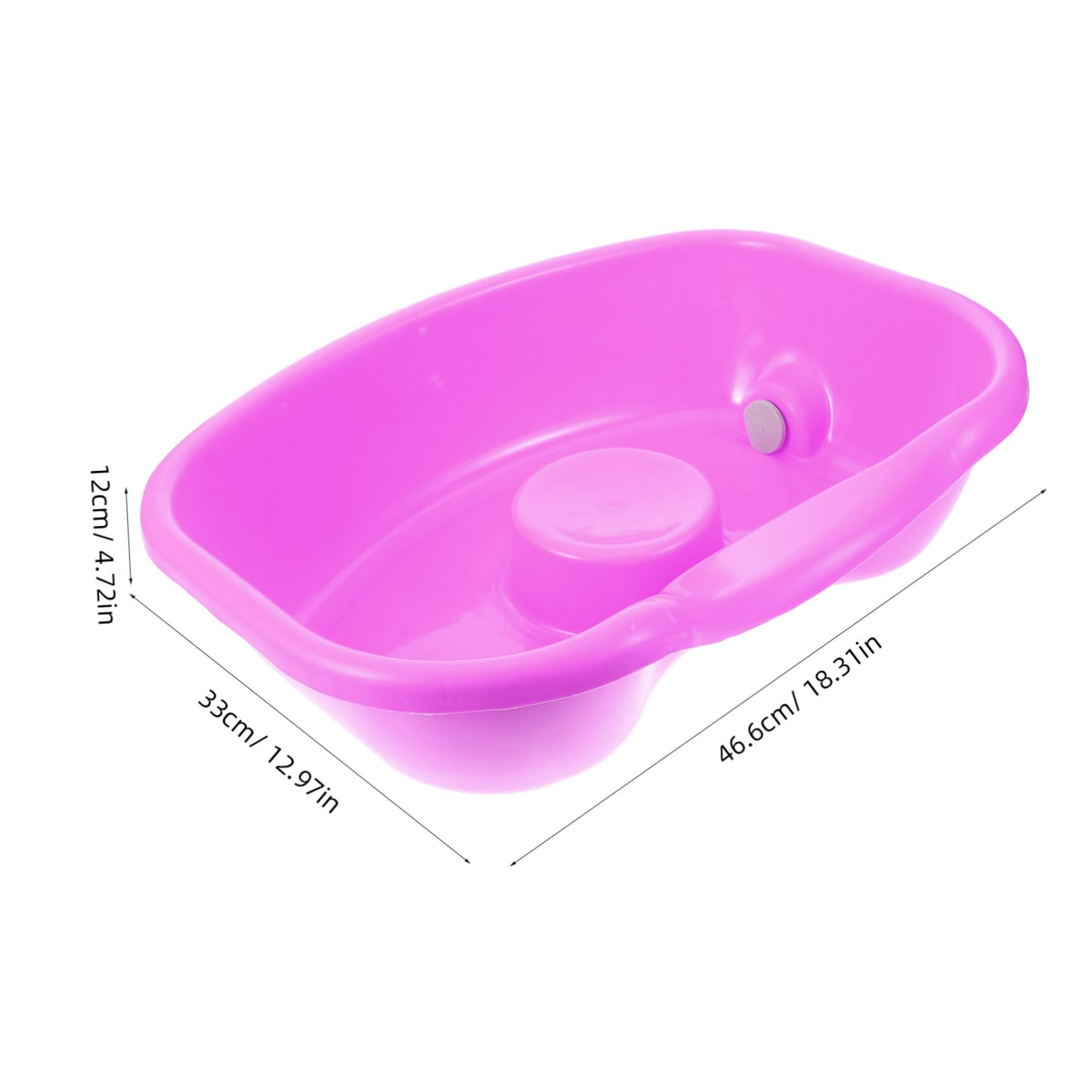BESTYASH Large Bed Bound Hair Washing Basin Head Washing Bowl for Elderly Bedridden