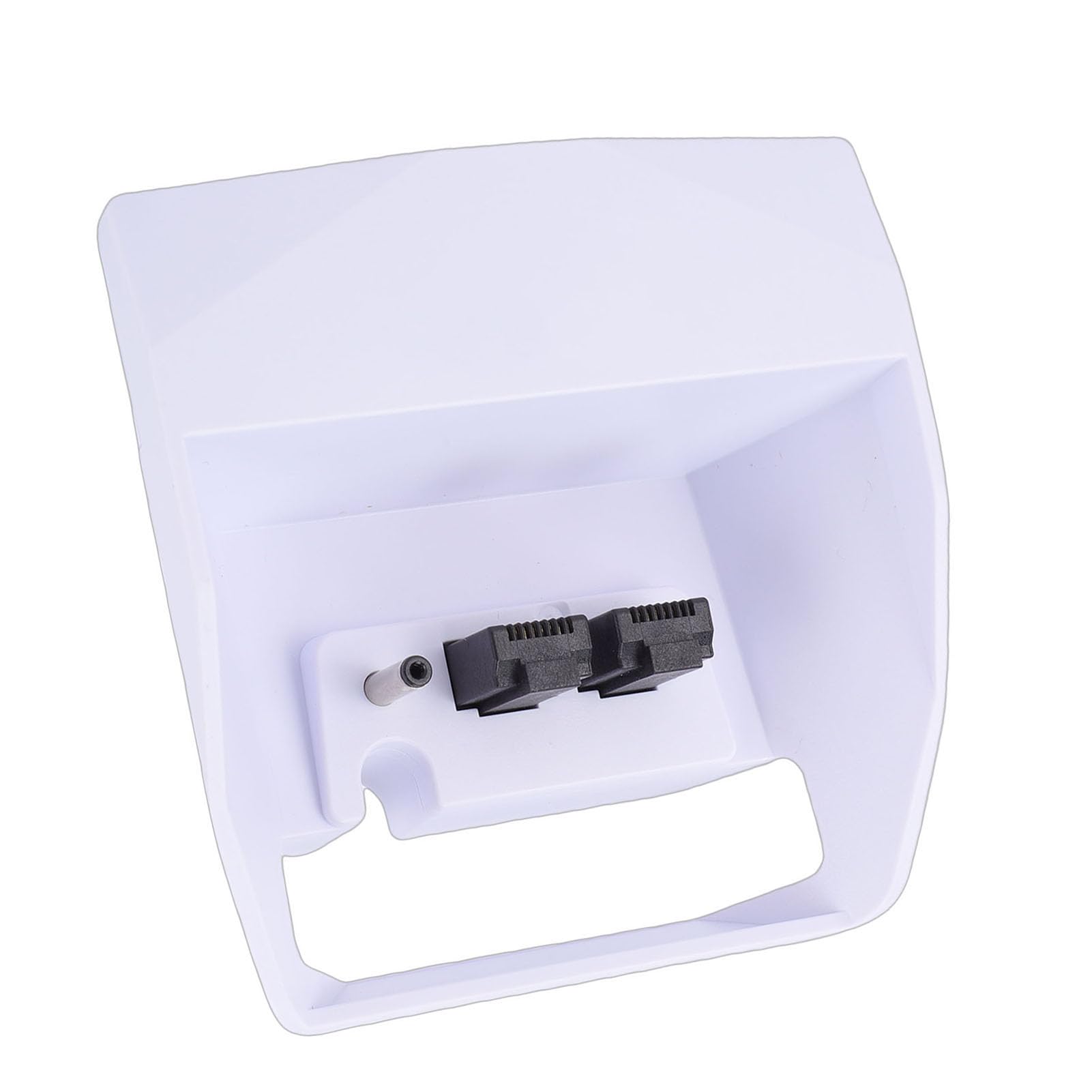 Ejoyous Gigabit-Dockingstation Passend für Mini-Router, ABS-Router-Gigabit-Dock mit 1 WAN- und 3 LAN-Ports, 10 100 1000 Mbit/s Wandmontage-Ethernet-Netzwerk-Expander-Hub für Zuhause, Wohnmobil,