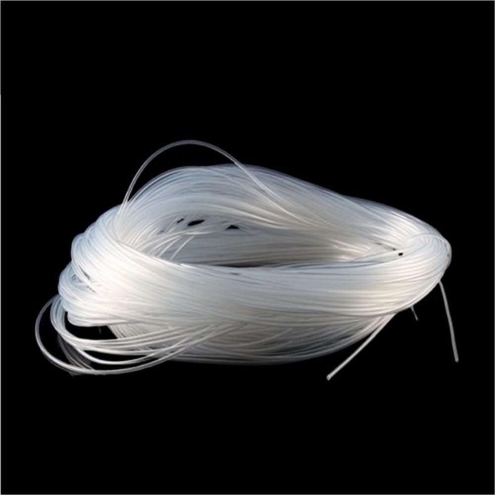 Flexible Rubber Hose 5M OD 1-8mm Fine Silicone Rubber Hose, Silica Capillary Transparent, ID 0.5-4mm Flexible Tube(4x7mm)