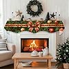 BVBOX Christmas Fireplace Mant... #4