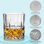 Set of 12 Old Fashioned Whiskey Glasses 10 oz Bourbon Glass Cocktail Glasses Rocks Glasses for Whiskey Bourbon Liquor and Cocktail Drinks Gift for Men Women Home Bar