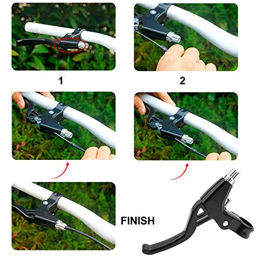 Ziyero 1 Paio Leva Freno Bici Strada Metallo Set