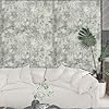 Baketron Concrete Green Wallpaper for Living Room, Bedroom, Fireplace - Neutral Decorative Luxury Wall Paper with Distressed Pattern, Textured Finish & Metallic Detailing Emerald Green #2