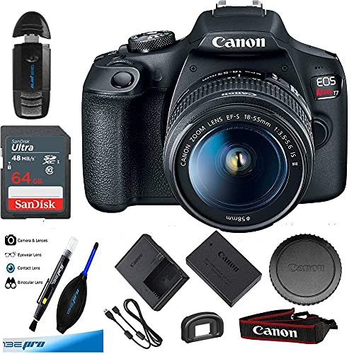Canon EOS Rebel T7 DSLR Camera with 18-55mm Lens | Built-in Wi-Fi|24.1 MP CMOS Sensor | |DIGIC 4+ Image Processor and Full HD Videos - Expo 64GB Basic Accessories Bundle Canon EOS Rebel T7 DSLR Camera with 18-55mm Lens | Built-in Wi-Fi|24.1 MP CMOS Sensor | |DIGIC 4+ Image Processor and Full HD Videos - Expo 64GB Basic Accessories Bundle