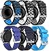 Produktbild Simpleas Silikon Uhrenarmband kompatibel mit Garmin Vivoactive 4 (45MM) / Legacy Saga Darth Vader (45MM) / Legacy Hero First Avenger (45MM), mit Schnellverschluss (22mm, 6PCS C)