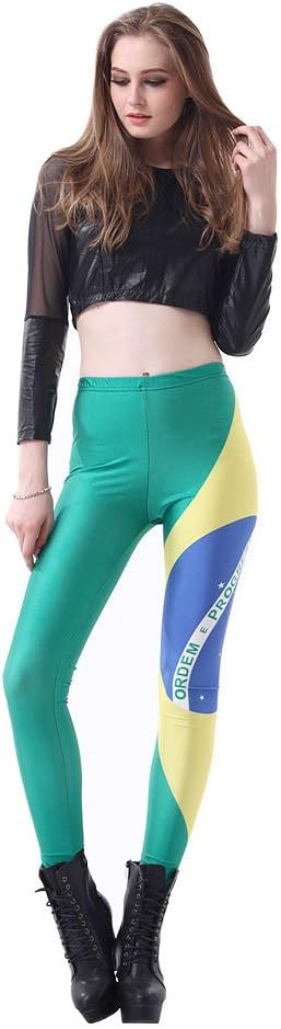 New 2014 Leggings Fashion Brazilian Flag for Women (Style II)