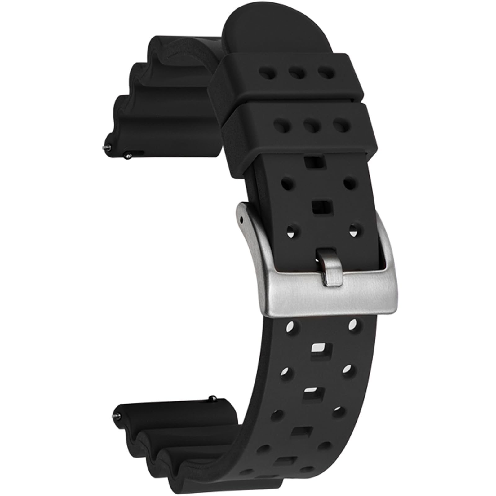 FKM Rubber Watch Bands Ventilated Quick Release Niziruoup 18mm-24mm