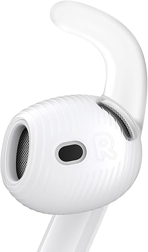Gcioii 3 pares de ganchos para las orejas para AirPods 4 [bolsa de almacenamiento añadida] accesorios antideslizantes compatibles con Apple AirPods