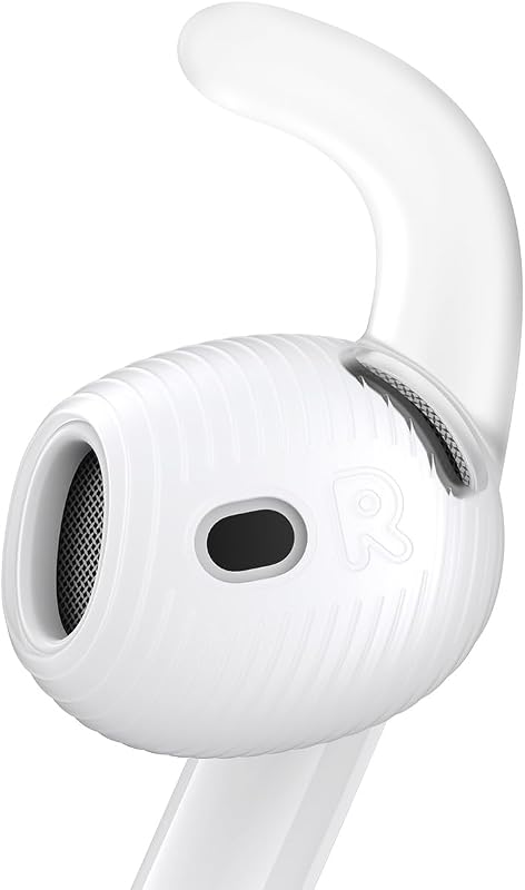 3 Pairs for AirPods 4 Ear Hooks Covers [Added Storage Pouch] Anti-Slip Accessories Compatible with Apple AirPods 4th Generation (Translucent)