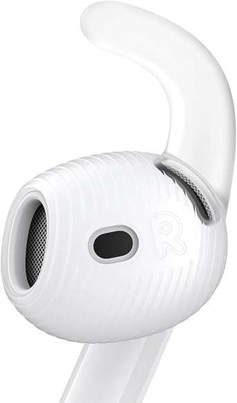 Gcioii 3 Pairs for AirPods 4 Ear Hooks Covers [Added Storage Pouch] Anti-Slip Accessories Compatible with Apple AirPods 4th Generation Translucent