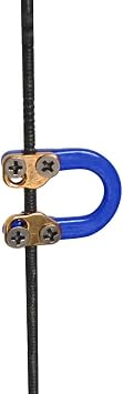 Archery D Loop Metal D Ring Metal Ultra-Nok Release Aids Hook Bowstring D Loop Ring Buckle Rope Bowstring Release D Nocking Loop 2 Pieces